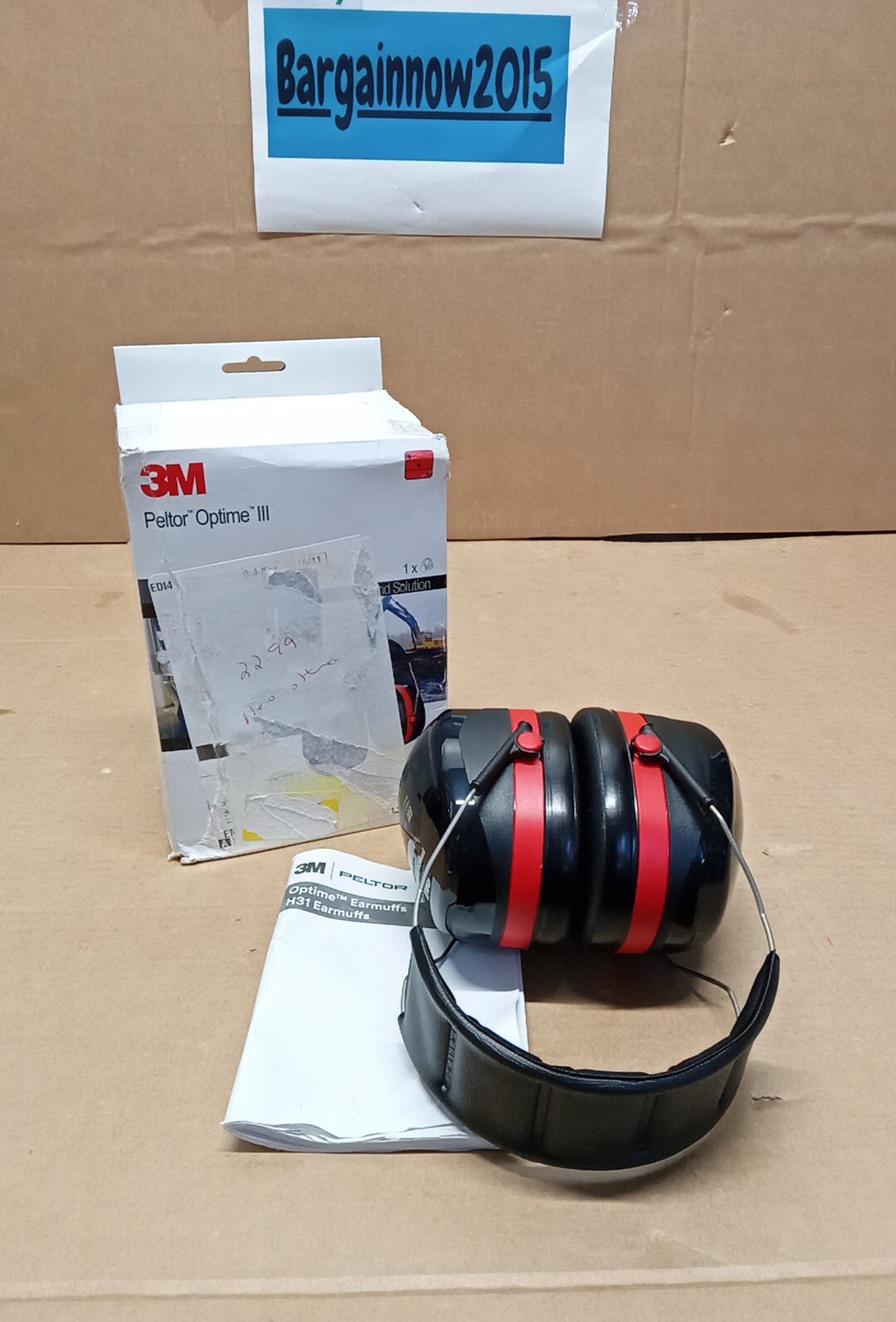 3M Peltor Optime III 3 headband ear defenders H540A-411-SV ear muffs 35db iii
