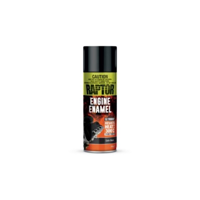 UPOL RAPTOR 1K HIGH TEMP MOTOR EMAILLE MATT FLACH SCHWARZ AEROSOL 363ML