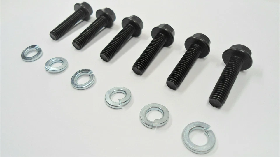 6 (¡GRADO 8!) ¡PERNOS DE CARCASA DE CAMPANA! PARA TRANSMISIÓN GM SBC/BBC A TH350/TH400/700R4/200R4 Foto 2 de 4