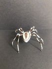 Handmade Hand-painted 4.5" Brown & White Marbled Orb Weaver Spider Replica Figur — photo 2