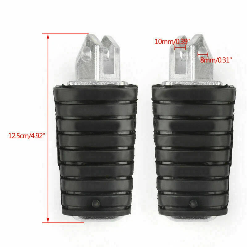 Reposapiés delantero apto para Yamaha Virago XV125 97-00 XV250 88-13 XV400 91 Foto 2 de 4