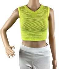 Free People FP Movement Free Throw Textured Muscle Tank Size XS/S Yellow