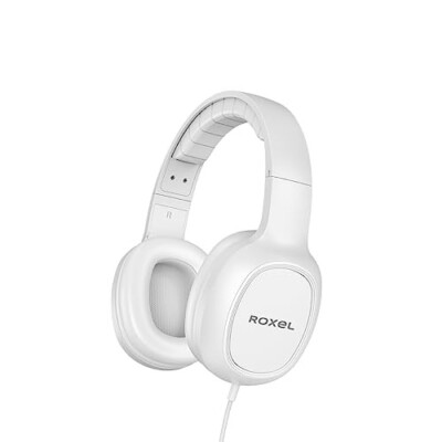 Over-Ear Head-Mounted Wired Headphones White