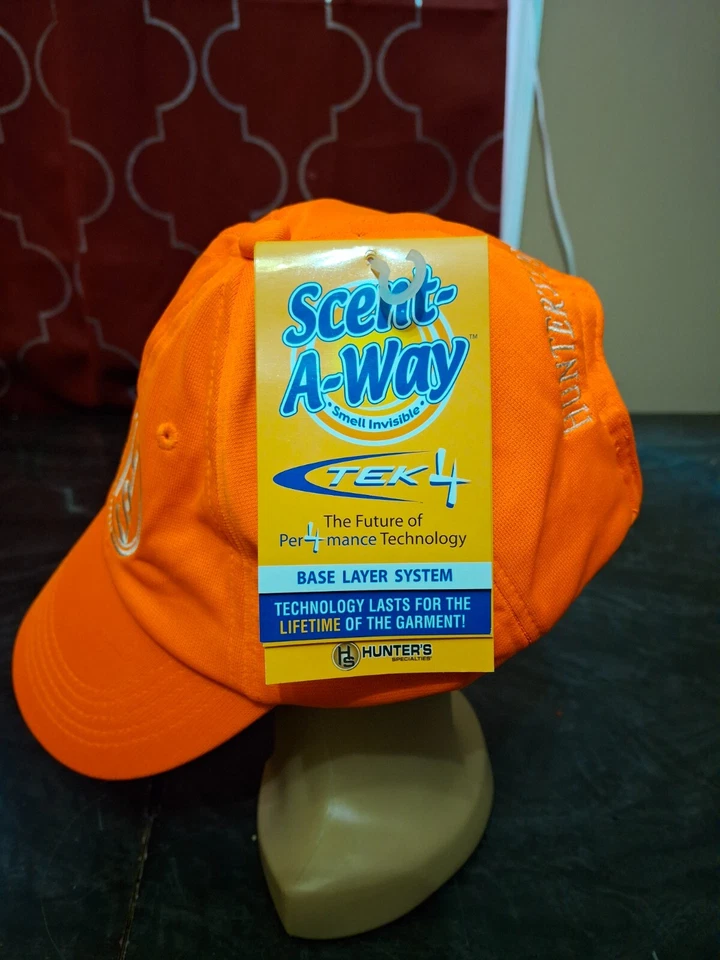 Hunters Specialties Scent-A-Way Hat Cap 02211 Orange Adjustable Sorbtek Tek4 - Image 3 of 4