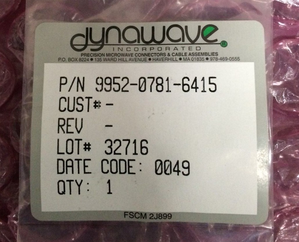 Dynawave 9952-0781-6215 1018669 SMA Femmina DC- 26,5 GHZ - Foto 11