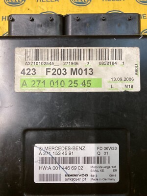 MERCEDES C Class W203 1.8 Petrol Engine ECU A2710102545 for sale 