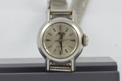 MIDO POWERWIND AUTOMATIK DAMEN UHR 24MM STAHL VINTAGE STAHL RAR