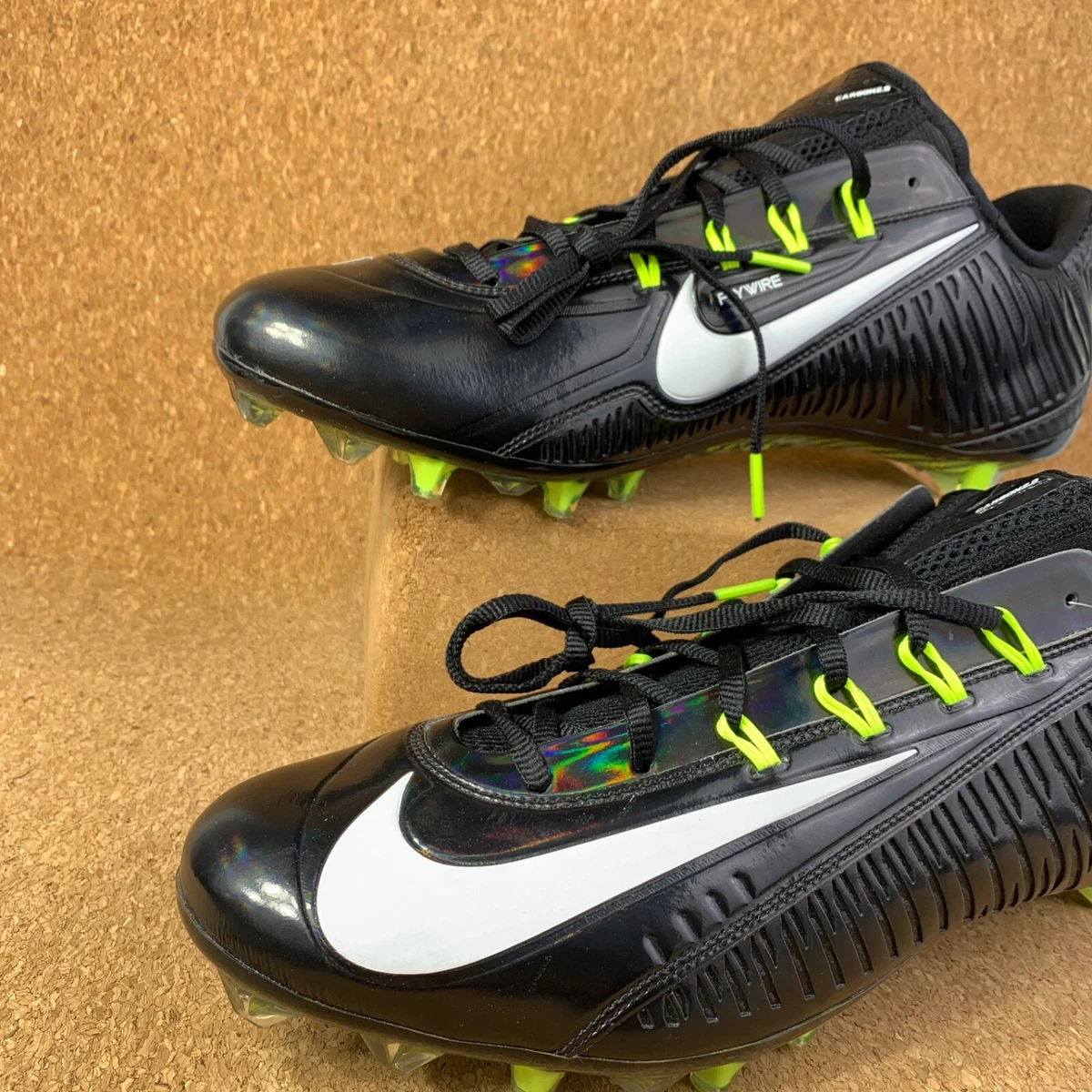 Nike Vapor Carbon 2.0 Shoes Mens 15 Elite Football Cleats Black