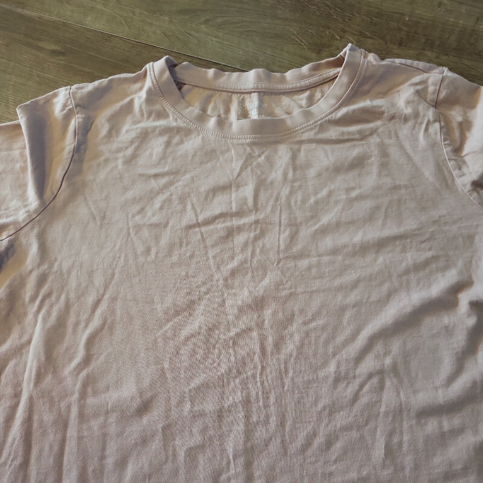 T shirt da donna Primark rosa cotone base taglia 2XL collo Crew Peachy Keen