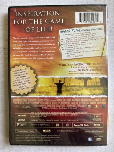 Facing the Giants: Brand New Sealed DVD - Picture 2 of 2