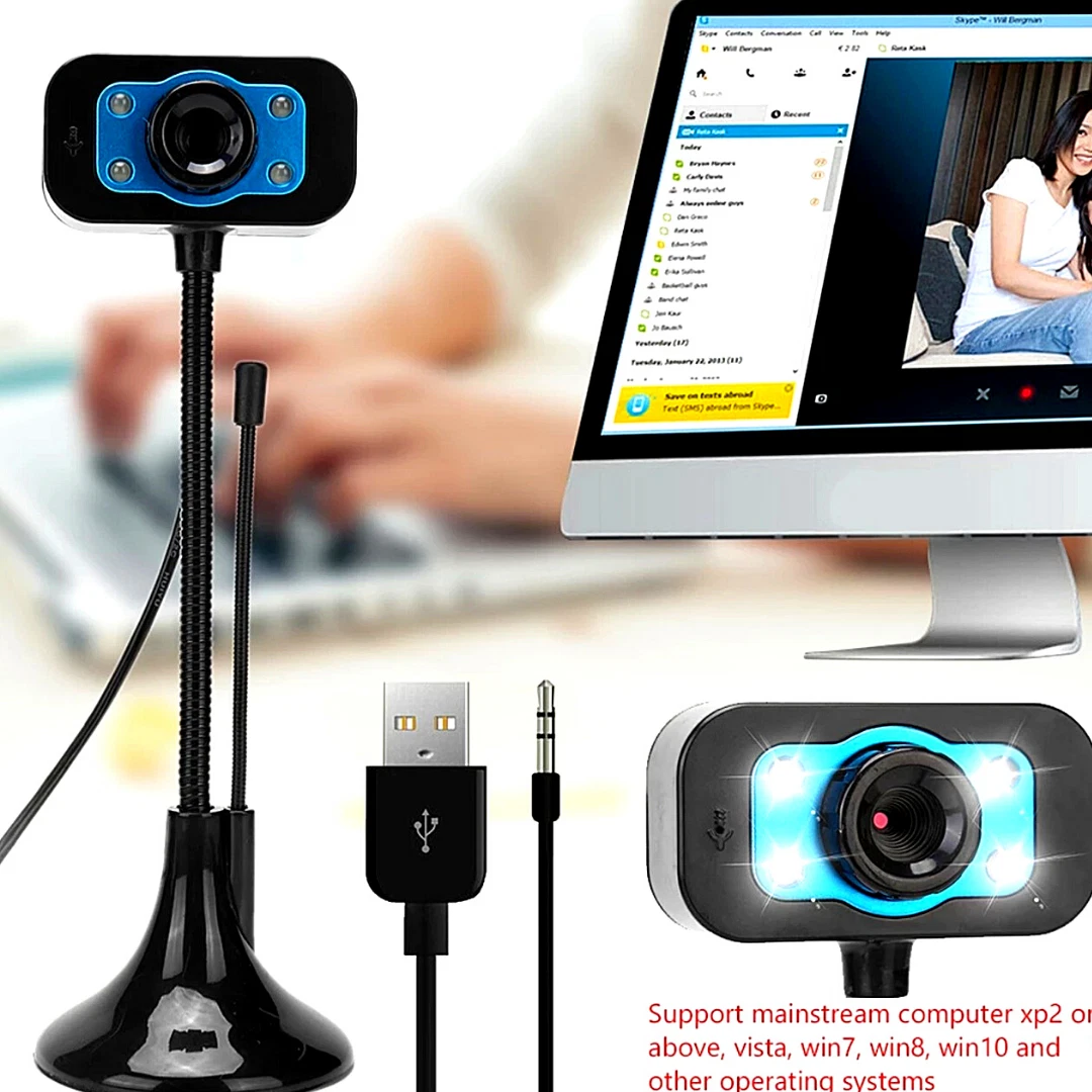 Camara Web Webcam Para Pc Con Microfono Hd 720p Noga Pcreg