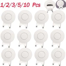 1-10Pc Magnetic Hat Clip Golf Ball Marker Holder with Heavy Duty Magnet Attached