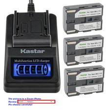 Kastar Battery LCD Quick Charger for Samsung SB-L110 VP-D97 VP-D99 Camcorder