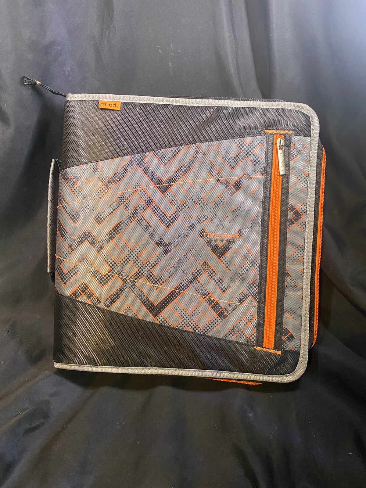 MEAD FIVE STAR TRAPPER KEEPER 3 RING BLACK & ORANGE eBay