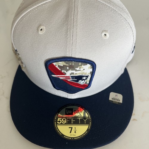New England Patriots New Era 59Fifty Salute To Service 7 1/4 Fitted Cap Hat $46