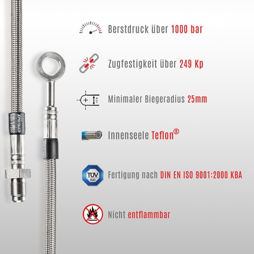 Stahlflex Bremsleitung für VW Golf III Variant 1H5 2.0 Syncro - Bild 9 von 9