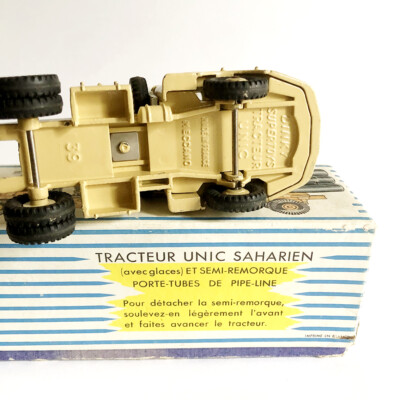 2 DINKY SUPERTOYS (1) : Boîte vide TRACTEUR Unic Saharien réf 893