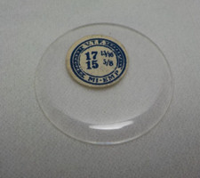 GLASS POCKET WATCH CRYSTAL WATCHMAKER SIZE 17 13/16 MI EMP REPLACEMENT PART W17