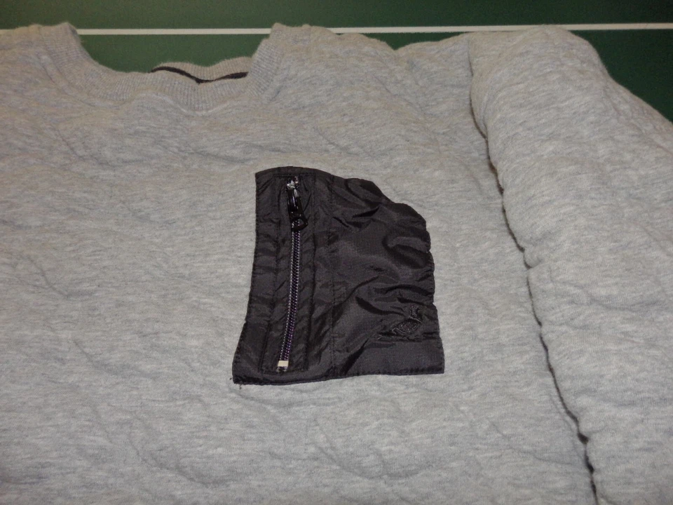 RARE Men's Staple Pigeon Crew Sweatshirt size XL Miramar Quilted Grey Black EUC - Image 3 of 4