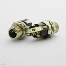 100pcs Brass 2.5mm x 5.5mm DC Power Female Jack PC Panel Mount Socket Connector
