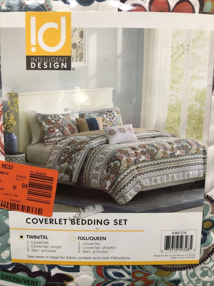 Intelligent Design Tamira 4-Pc Paisley Medallion Coverlet Set TWIN TWIN XL Multi - Image 4 of 4