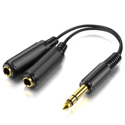 RCA to 1/4 Adapter1/4 Splitter 1 Male 2 Female6.35mm Quarter Inch Cable6.35mm...
