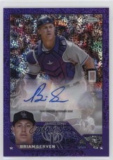 2023 Topps Chrome Update Purple Speckle Refractor 245/299 Brian Serven Auto w6g