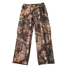 Realtree Xtra Camo Cargo Pants Kids Sz M Outdoor Hunting Fishing Gear Warm Camp
