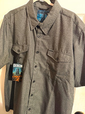 Dixxon Flannel Company Men s 2XL Obsidian SS Button-Up Button-Down Pockets