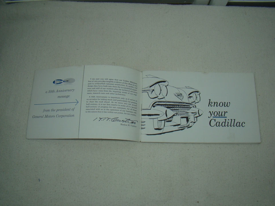 Libro manual original del propietario de Cadillac 1958 58 Caddy eldorado GM concesionario Foto 2 de 3