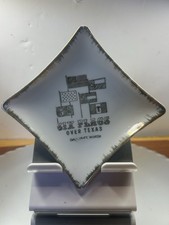 Vintage PARKSMITH 24k GOLD DESIGN SIX FLAGS OVER TEXAS DALLAS-FT. WORTH PLATE