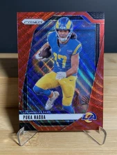 2024 Panini Prizm Puka Nacua #168 Red Wave Prizm /149 CASE HIT RARE SSP RAMS