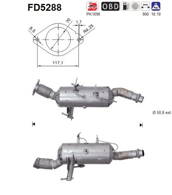 Partikelfilter FÜR Opel Movano B Pritsche/Fahrgestell (X62) - AS FD5288-image
