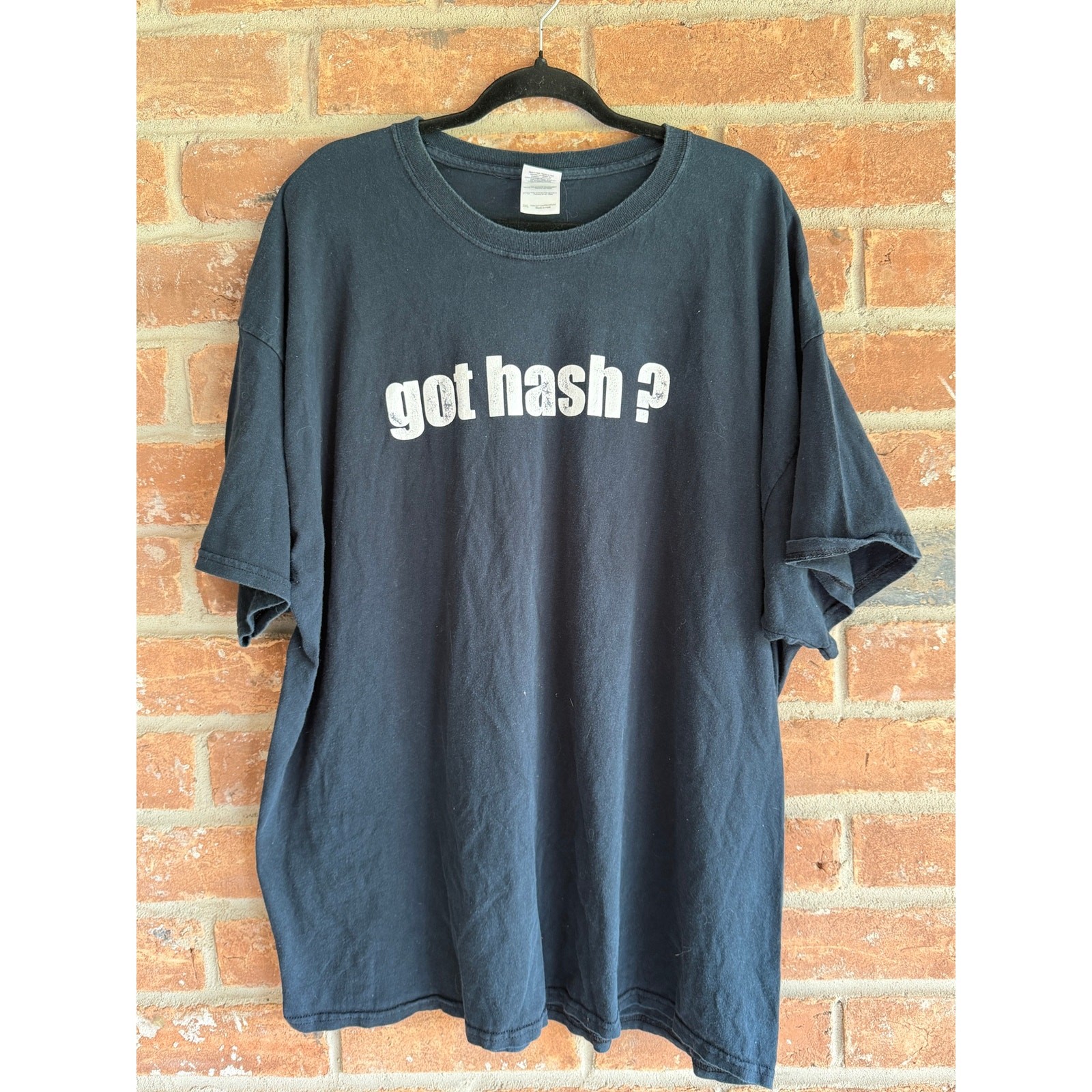 Vintage Got Hash? Graphic T Shirt 3XL Gogo Diner North Fort Myers Black Tee