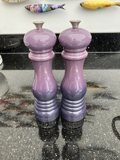 Le Cruset Purple Salt and Pepper Mill Grinder Used .
