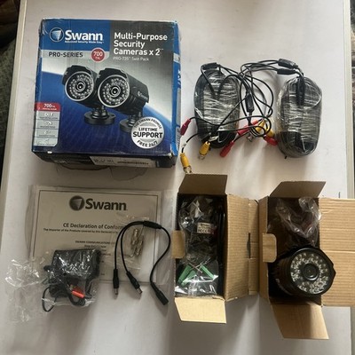 2 X SWANN MEHRZWECK ÜBERWACHUNGSKAMERAS PRO SERIES 700 TVL, Neu in OVP, Karton geöffnet