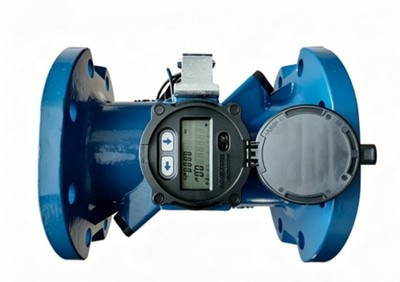 Dual-Channel Ultrasonic Remote Liquid Flow Meter with Timer for Cold Water