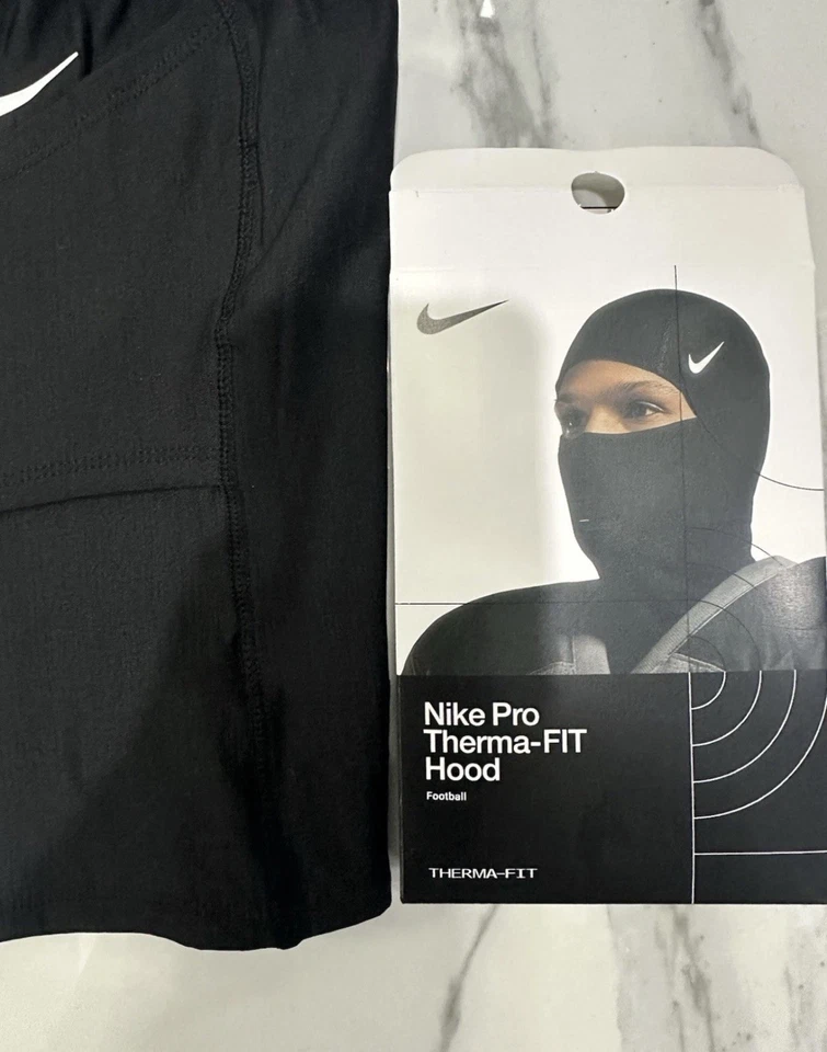 Nike Pro Therma-Fit Ski Mask Balaclava Black Unisex Cold Weather Face Protection - Image 4 of 4
