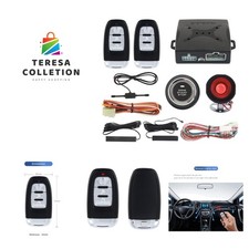 Smart Key PKE Passive Keyless Entry Car Alarm System Push Start Button Remote...