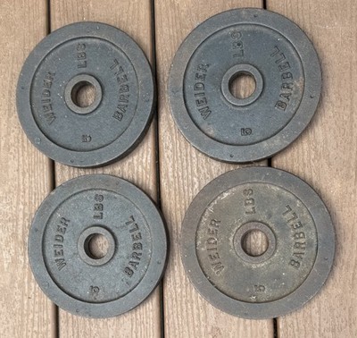Weider lb Barbell Weight Plates, standard 1