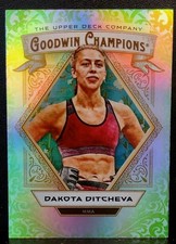 2025 Upper Deck Goodwin Champions Dakota Ditcheva Neon Green Rainbow #12 MMA