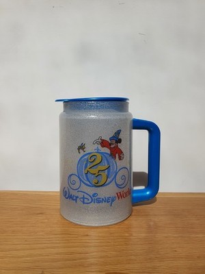 Disneyworld 25 Jahre Jubiläum Coca Cola Mickey Tinkerbell Mehrwegbecher Vintage 