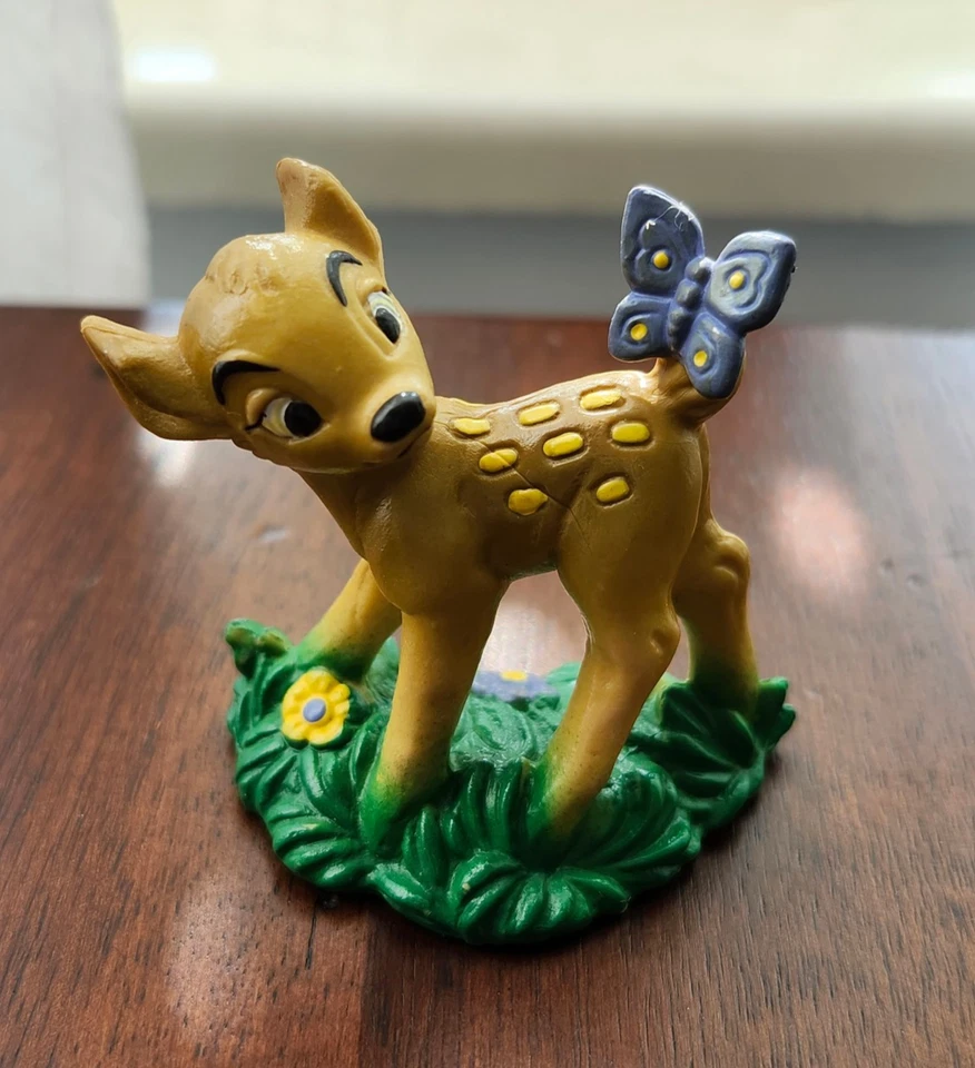 Bambi Butterfly Bullyland Bully Disney 2"" y Thumper! Figura Vintage 1982 PVC Juguete Foto 4 de 4