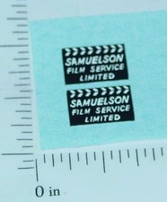 Pair Corgi Commer Mobile TV Van Replacement Stickers CG-002