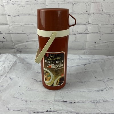 Vintage ALADDIN Thermo Bottle - 1 Liter Wide Mouth - Hot/Cold - Made In USA