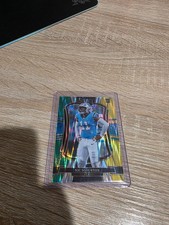 2025 Panini Select - Premier Level Nic Scourton #143 Green & Yellow Shock Prizm