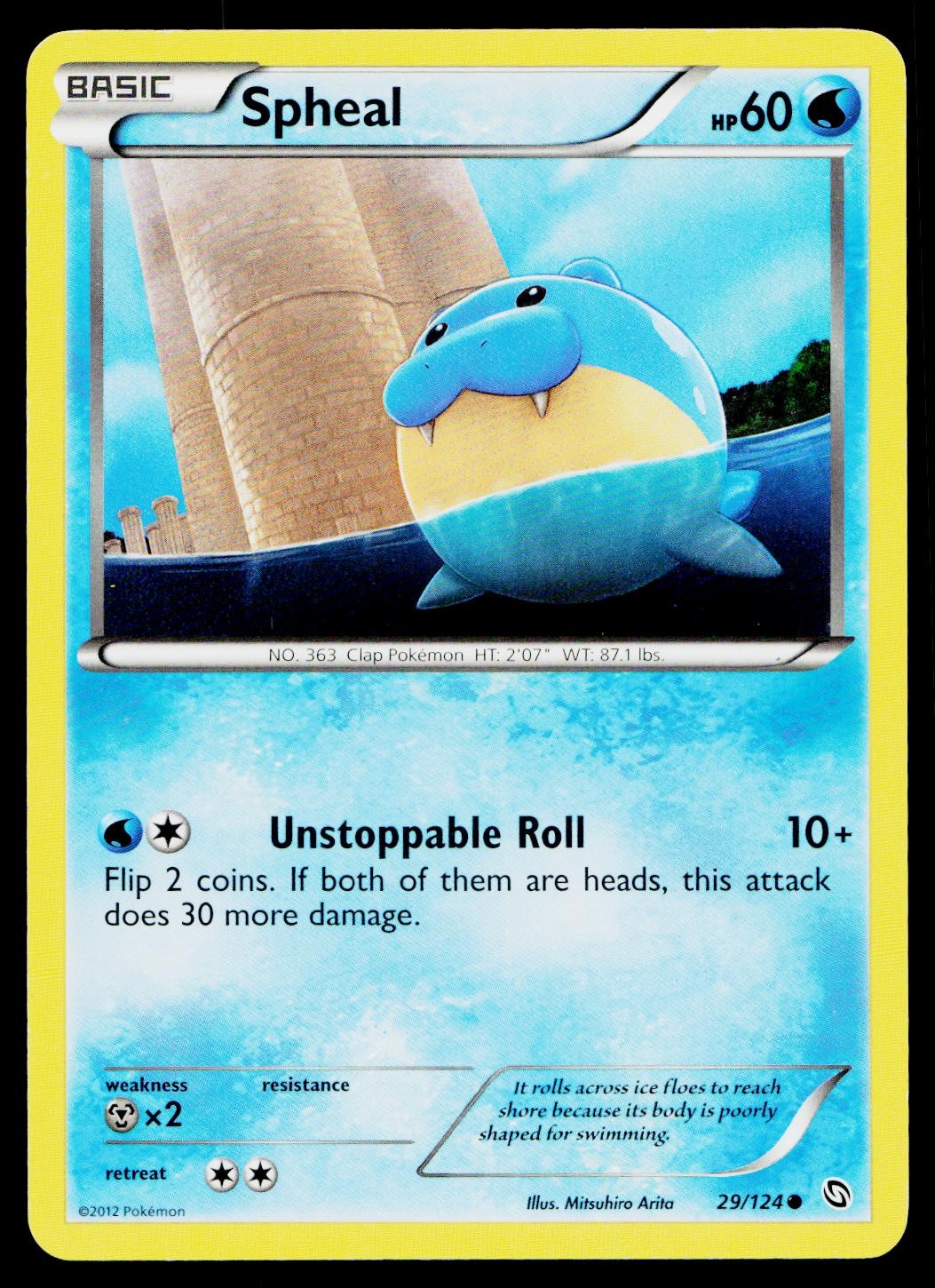 Spheal 29/124 Common Dragons Exalted Pokemon Lightly Played