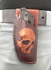 Fodero per cintura in pelle Strider SMF fatto a mano.