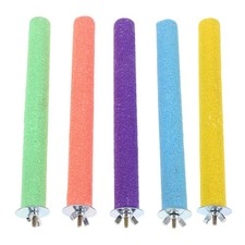 10 Pcs Colorful Parrot Perch Sticks Bird Grinding for Cage Perches