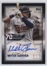 2021 Topps 70 Years of Baseball Auto Black 25/50 Mitch Garver #70YA-MG Auto v9t